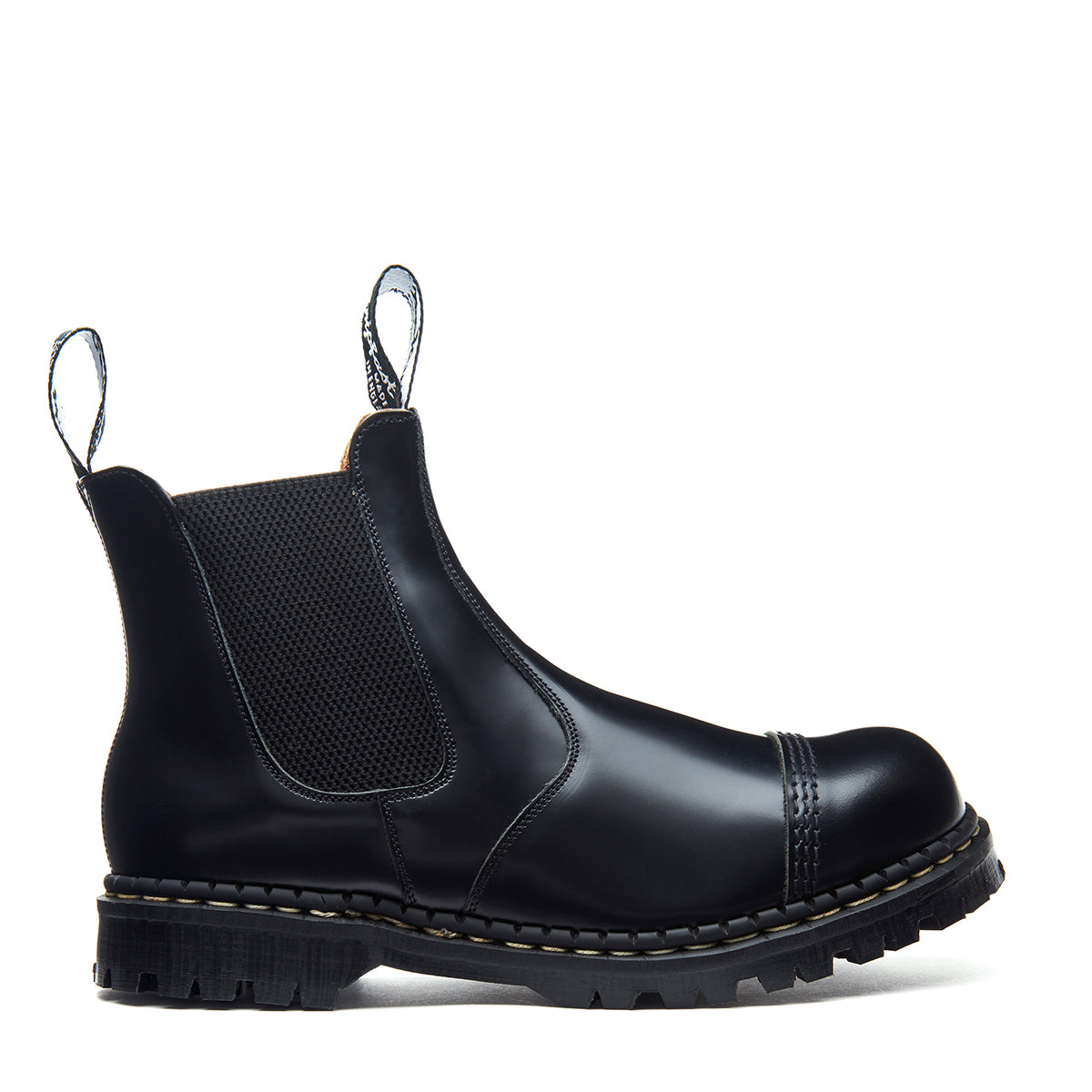 NPS Solovair Outlet | Factory Second | Boots | Black Hi-Shine Steel Toe ...