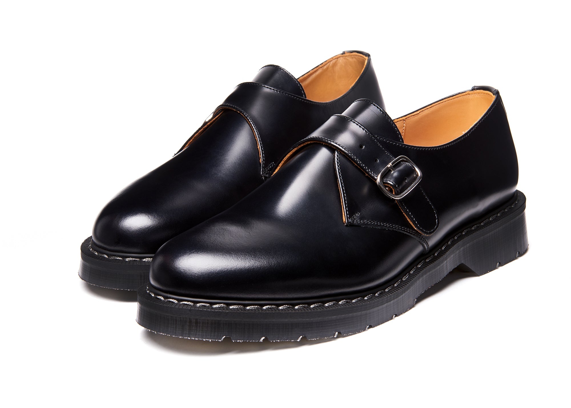 9*6様 Solovair Monk Shoe UK9 S0-060-BK-GBlackHi-