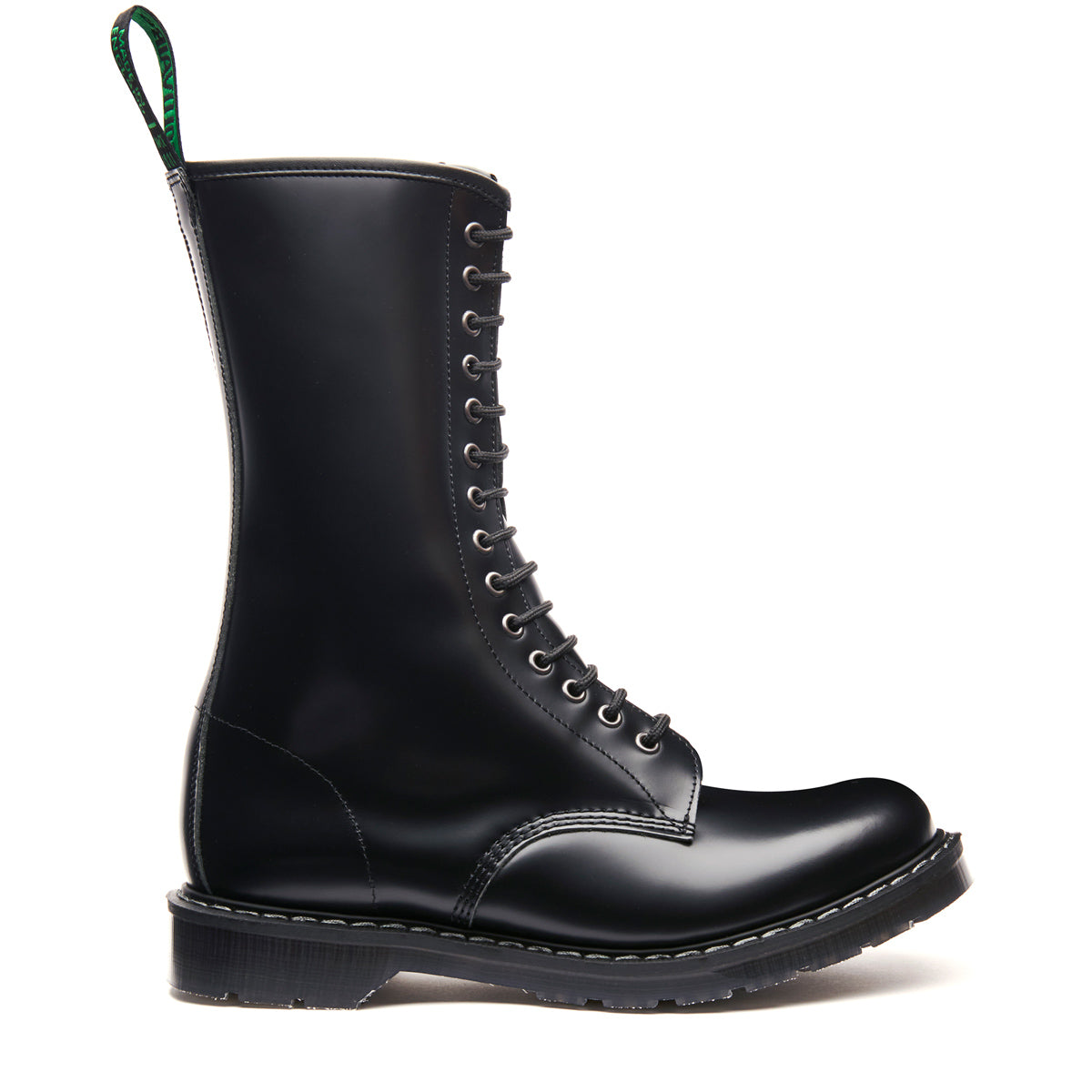 YMC SOLOVAIR イングランド製　モンクストラップ　ブーツ　UK10 黒 Black Hi-Shine 8 Eye Zip Derby Boot | Solovair | Handmade in