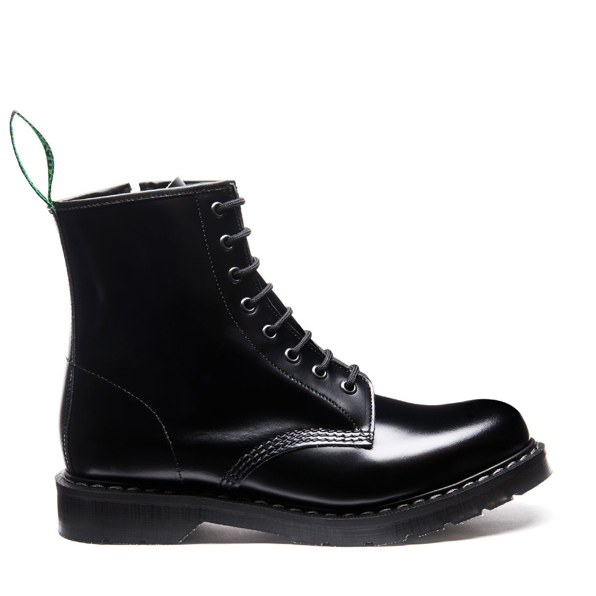 NPS Solovair Outlet Factory Second Boots Black Hi Shine 8